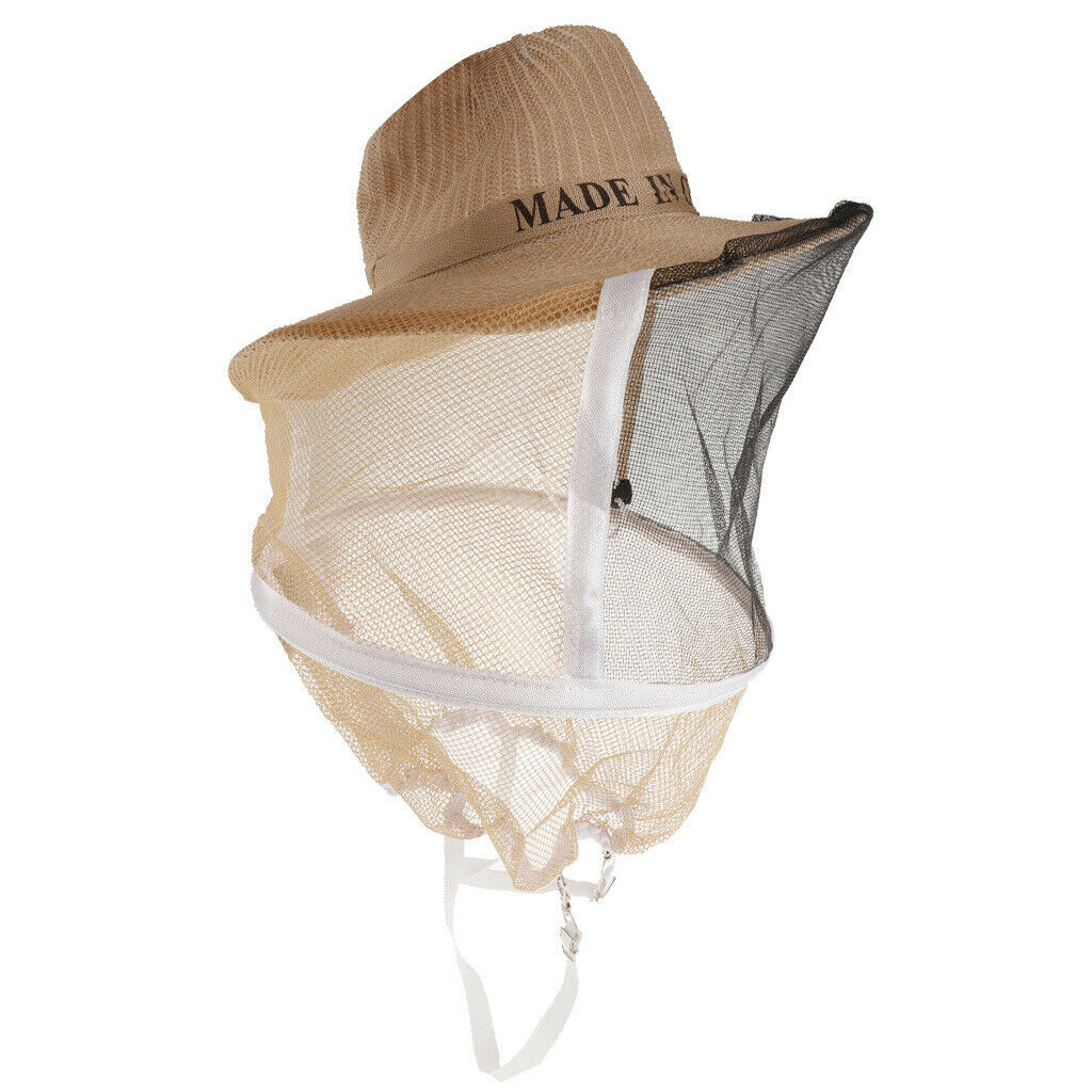 Beekeeping Cow Boy Hat Anti Mosquito Bee Veil Head Breathable Guard