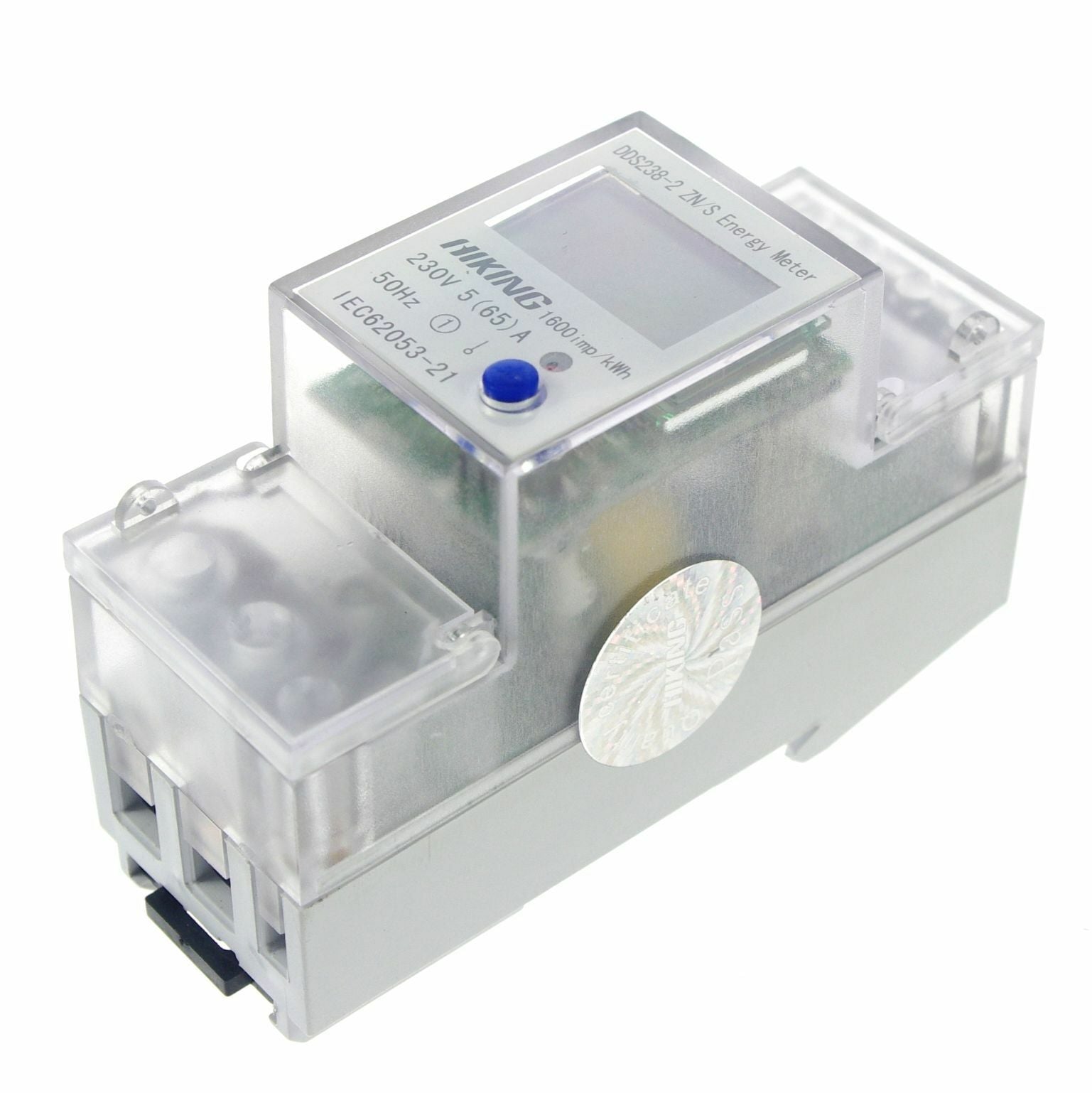 5-65A 230V 50Hz Single Phase Reset To Zero DIN-rail Kilowatt LED Hour kwh Meter