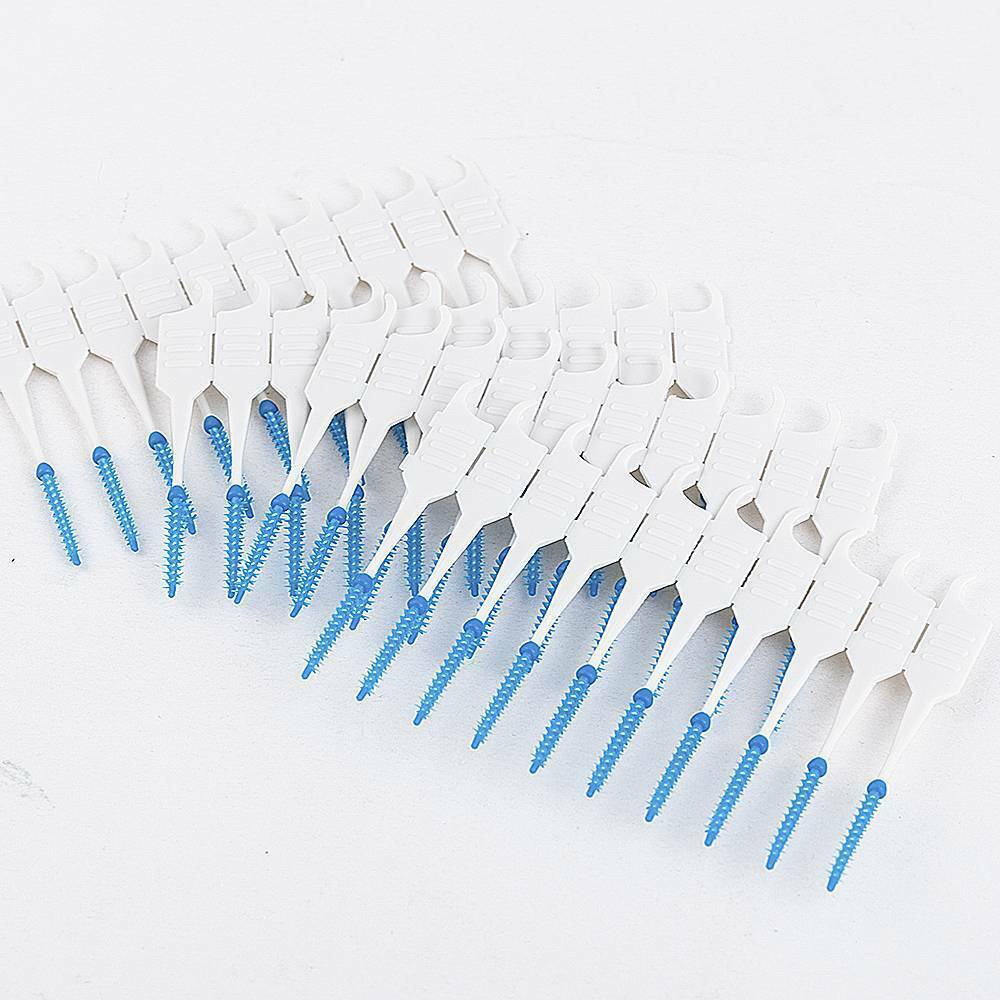 120Pcs Interdental Cleaner Teeth Floss Soft Toothpick Oral Dental Gum Brush Tool