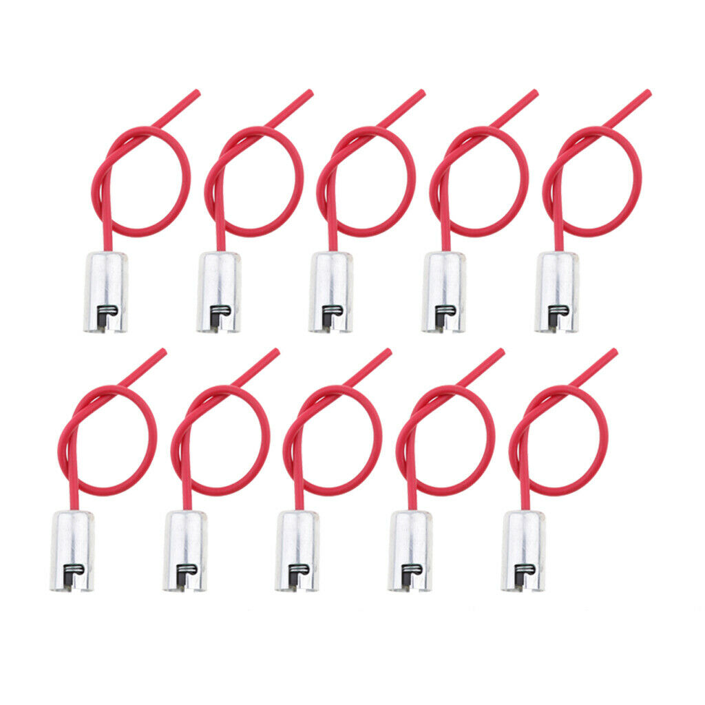10pcs BA9S Female Socket Adapter Wiring Harness For Automotive Lights