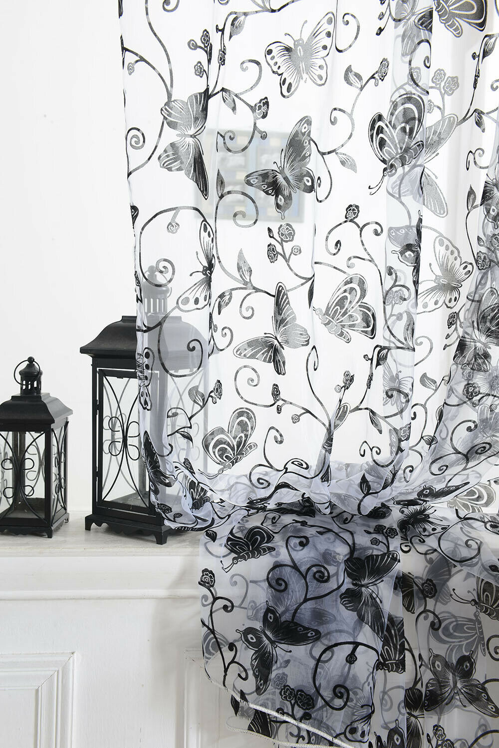 100 * 200cm Butterfly Window Veil Of