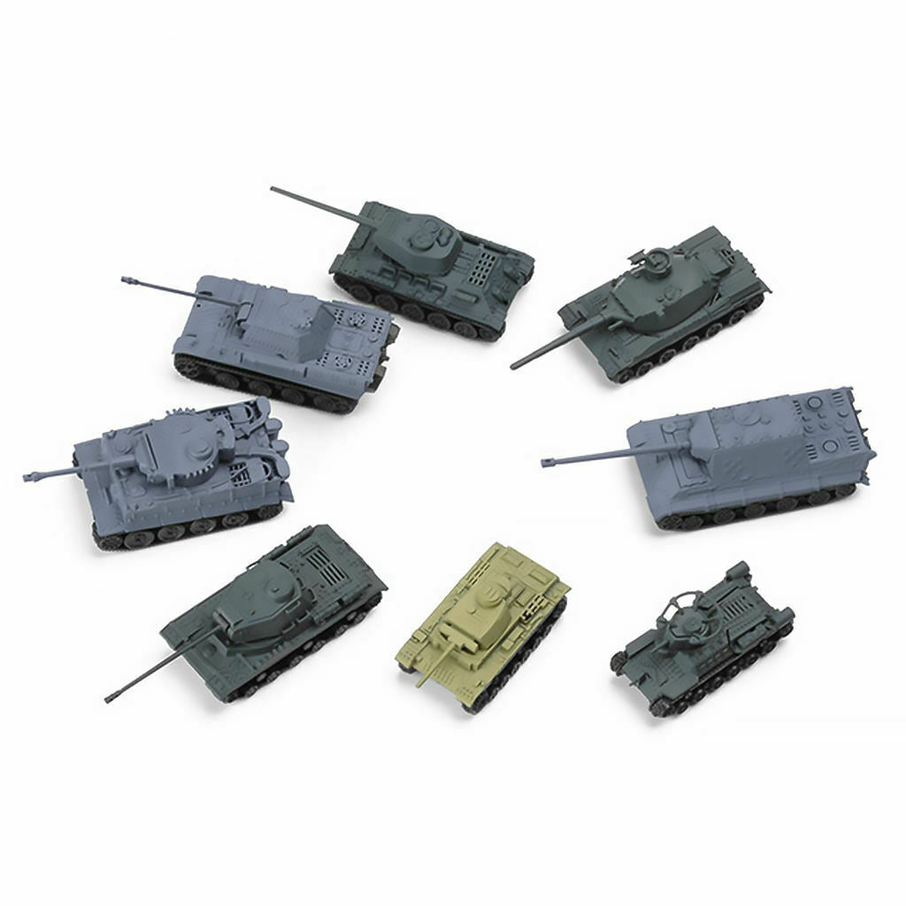 Diorama 1:144 Assemble Tank Kits Playset Collections Battle Tank for Desktop