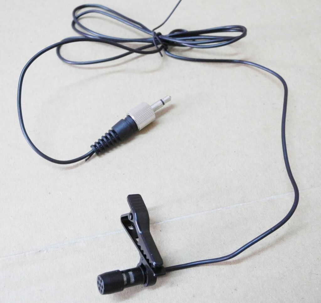 Lapel mic for Sennheiser Condenser Microphone, Black (ME 2-II)3.5mm Screw Lock