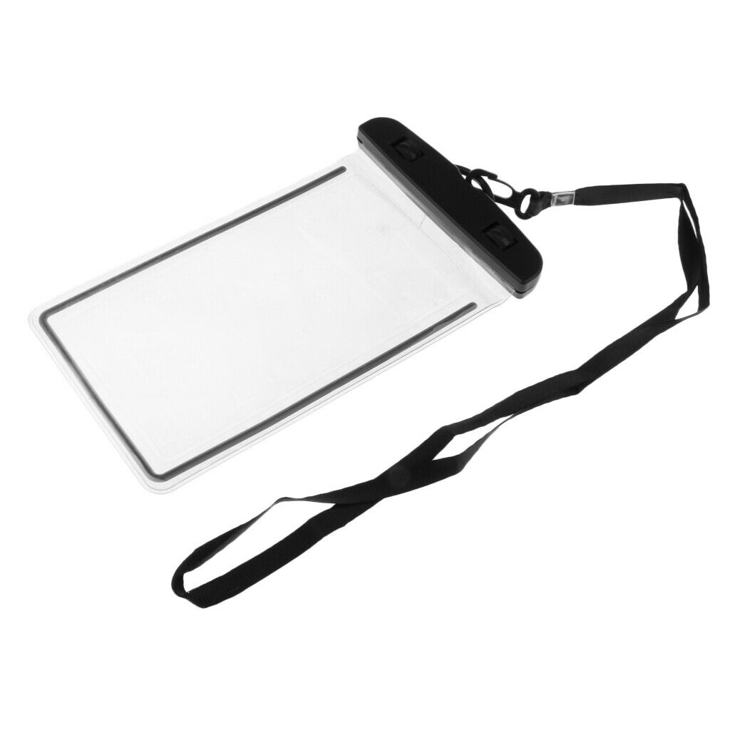 Underwater Waterproof Cell Phone Pouch Dry Bag Case Cover Touchscreen Black