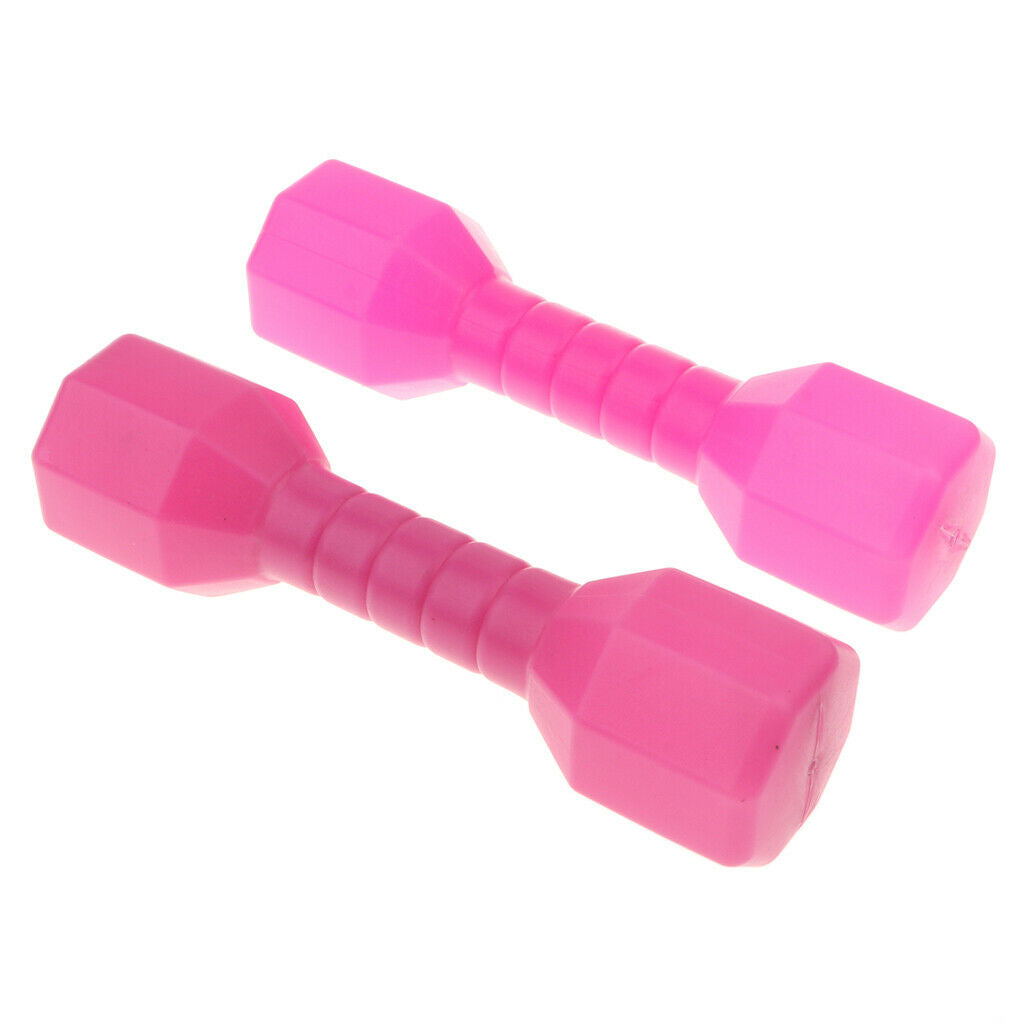 4 pcs Kids Plastic Dumbbells Sports Exercise Toys Green & Pink