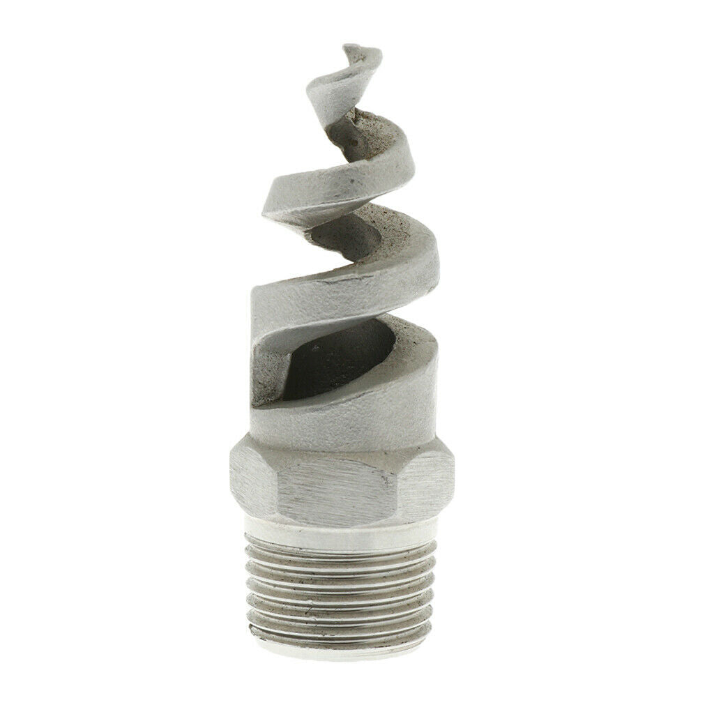 1/2 Inch Male Thread 316 Stainless Steel Spiral Spray Jet Nozzle 120 Degree