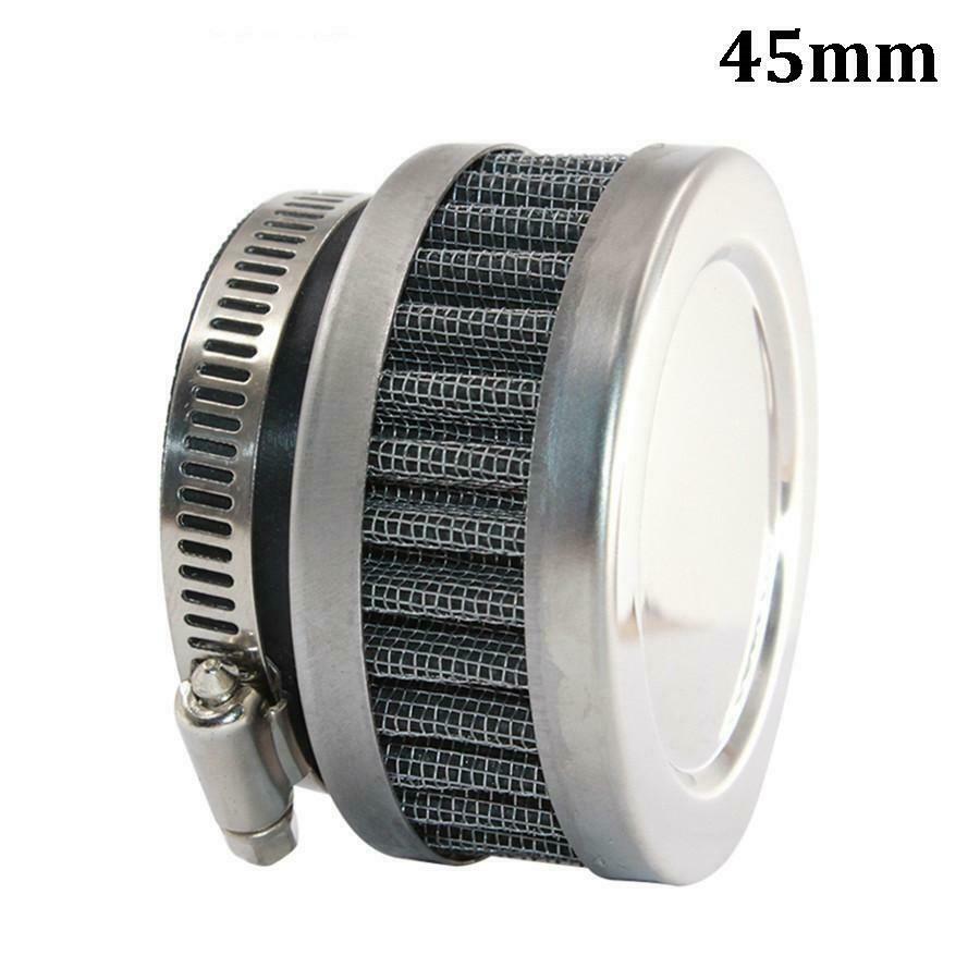 Stainless Steel Air Intake Filter 45MM For Motorcycle ATV Scooter Moped Durable