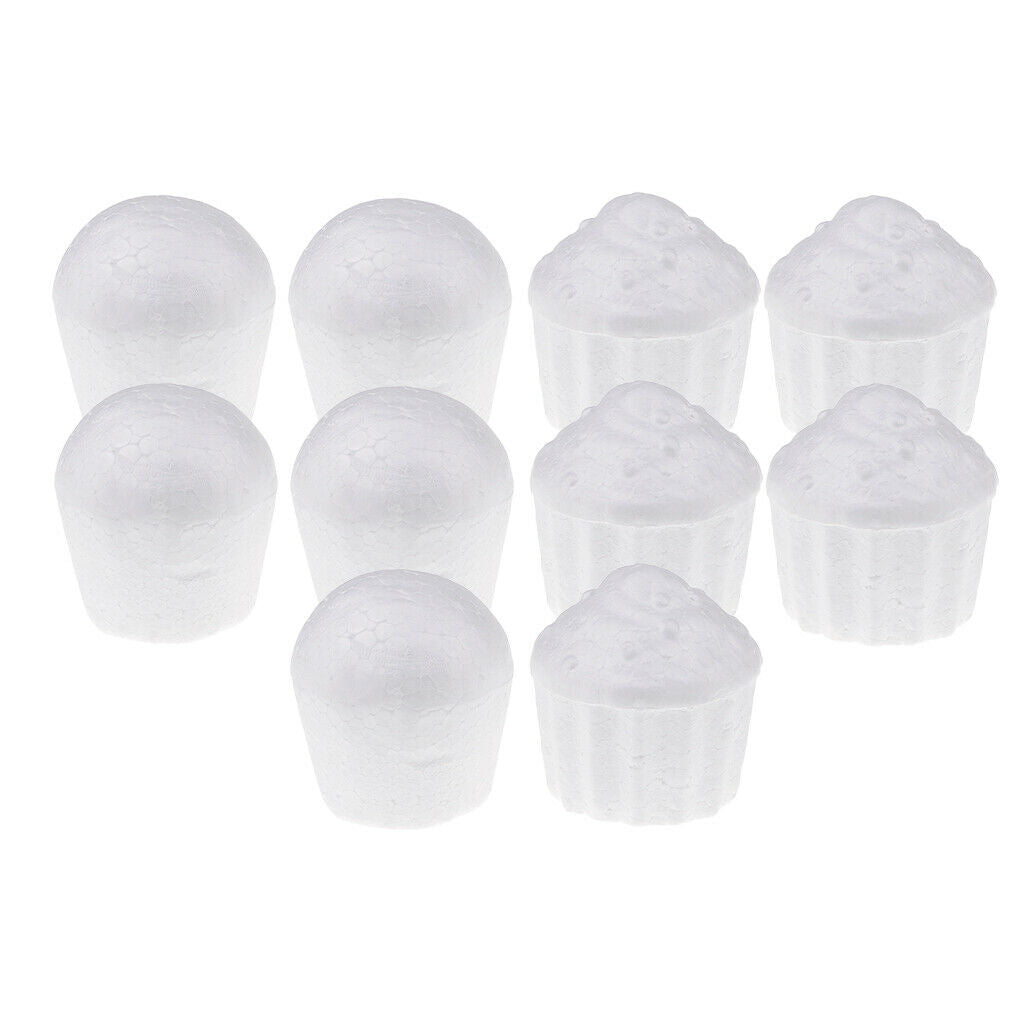 10Pcs Cake Shape Styrofoam Foam DIY Christmas