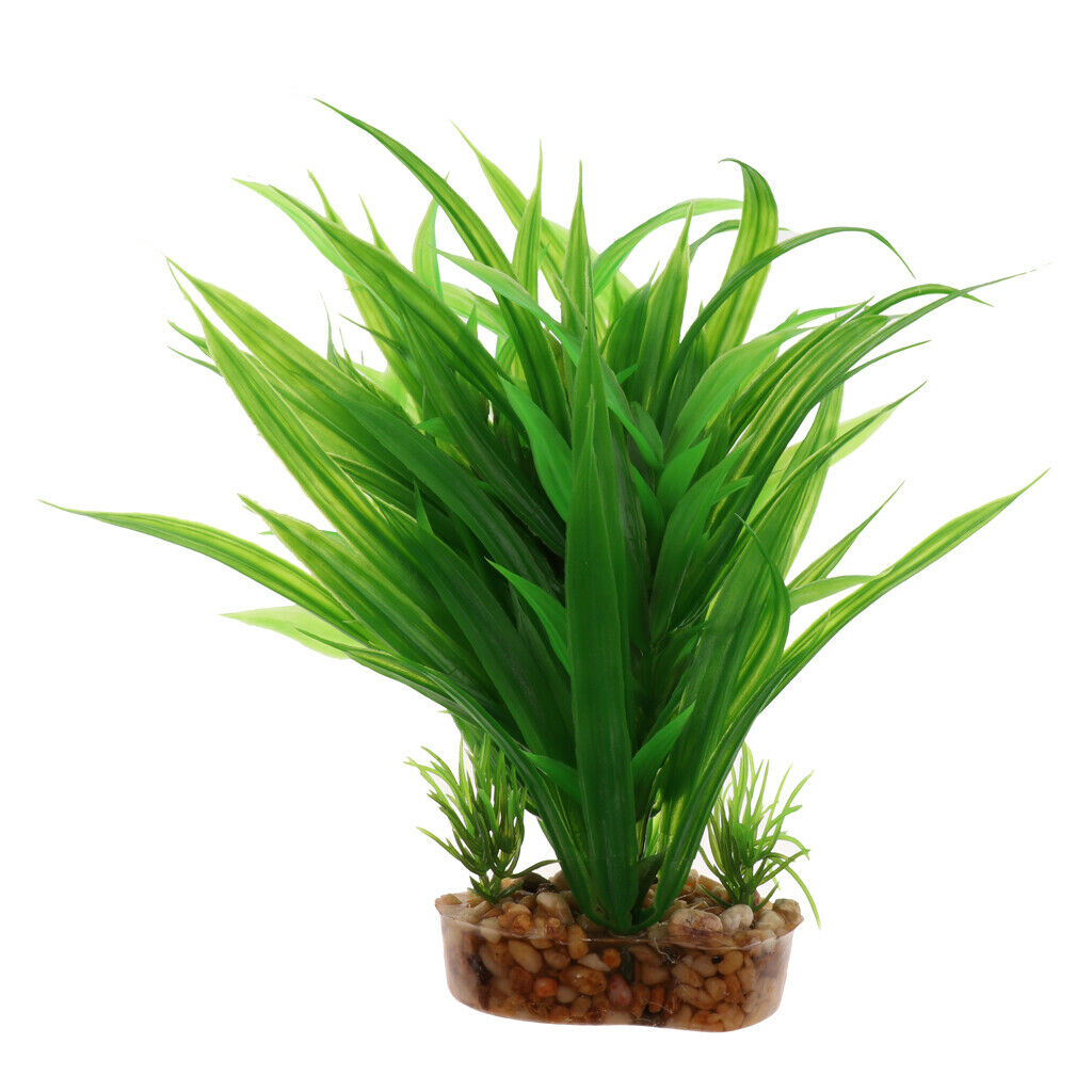 2xPlastic Terrarium Leaves Plant Decorative Ornament For Reptiles Amphibians