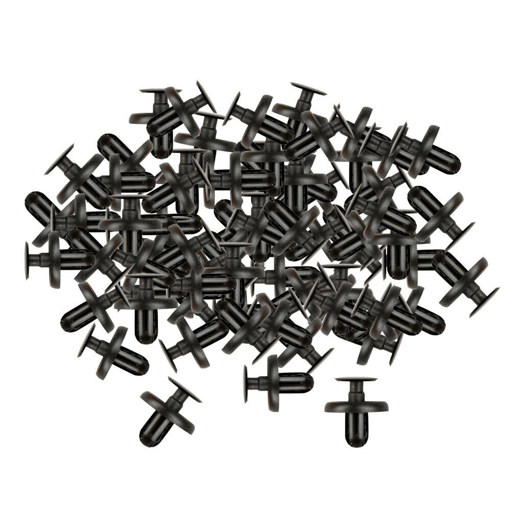 Set of 100 Universal Mud Skirt Blind Rivets Clip 0.27inch Pins Car Accessories