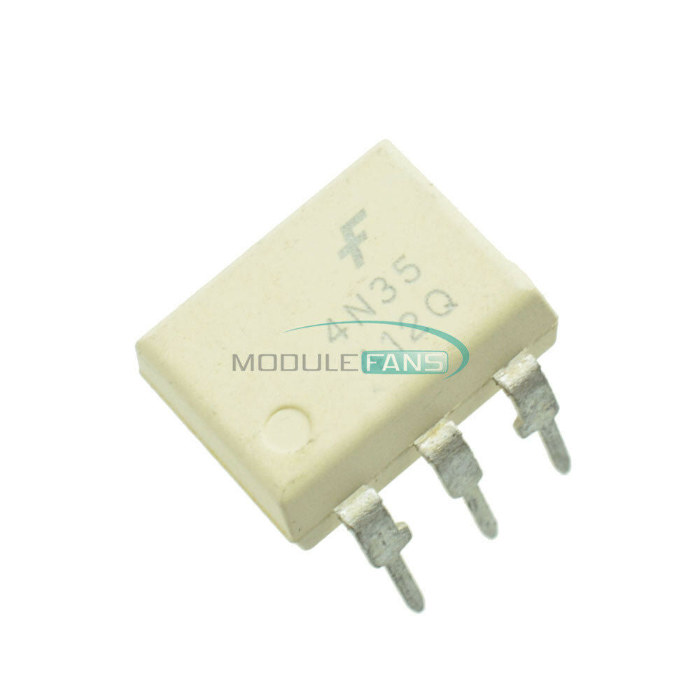 10PCS 4N35 DIP6 30V FSC Optocouplers Phototransistor  IC 4N35