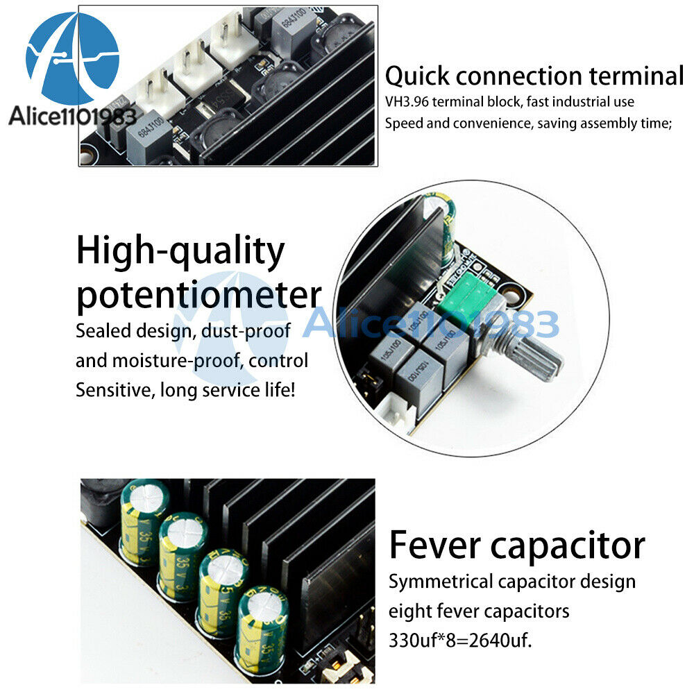 TDA7498 High-power HIFI Two-channel Power Amplifier Board 2X100W