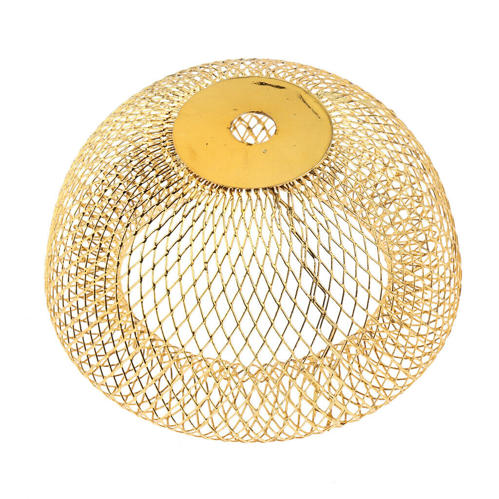 Iron Lamp Shade Chandelier Pendant Lights Fixture Bulb Cage Half round edge