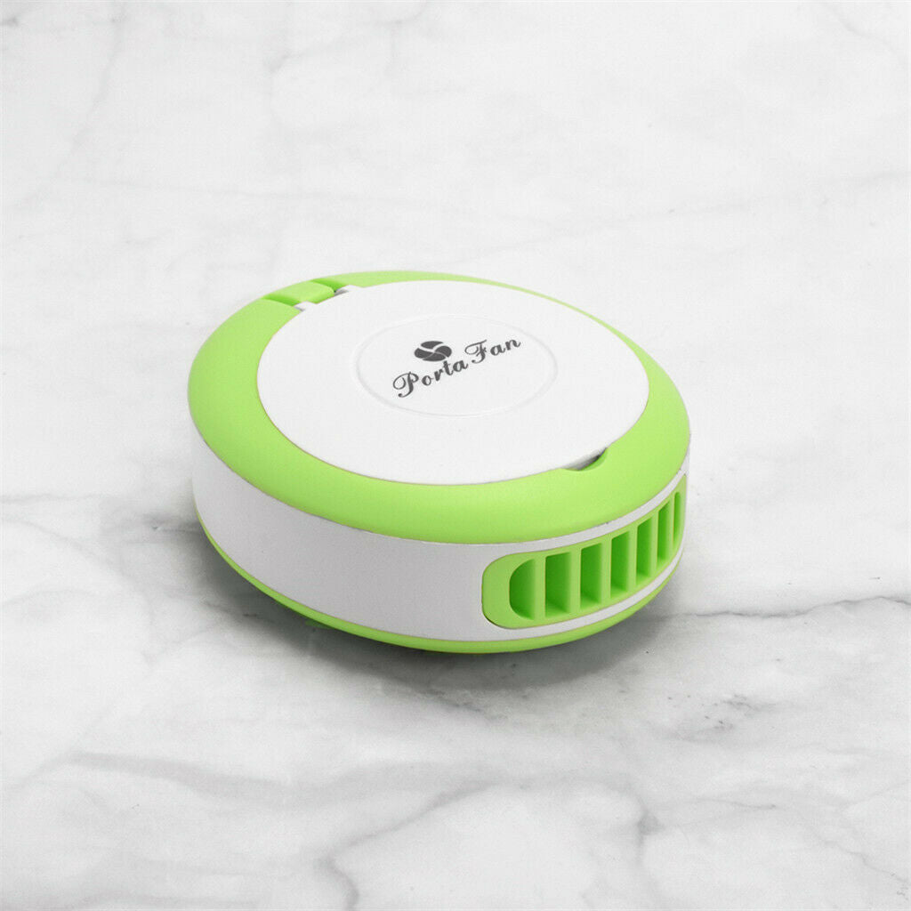Mini Eyelashes Dryer Electric Air Conditioning Fan Nail Blower w/ Mirror Green