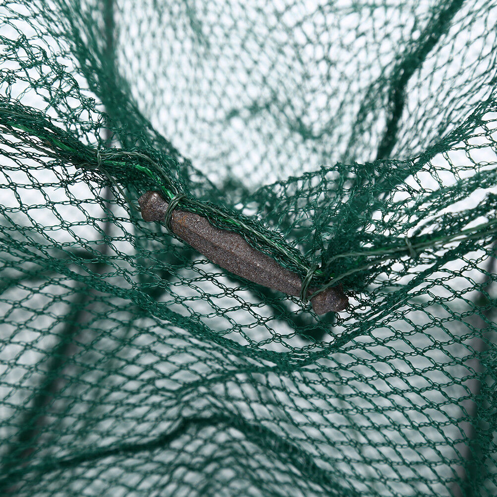 3.5m Nylon Fishing Net Foldable Crabs Catcher Live Fish Net Eel Shrimp Lure N BU