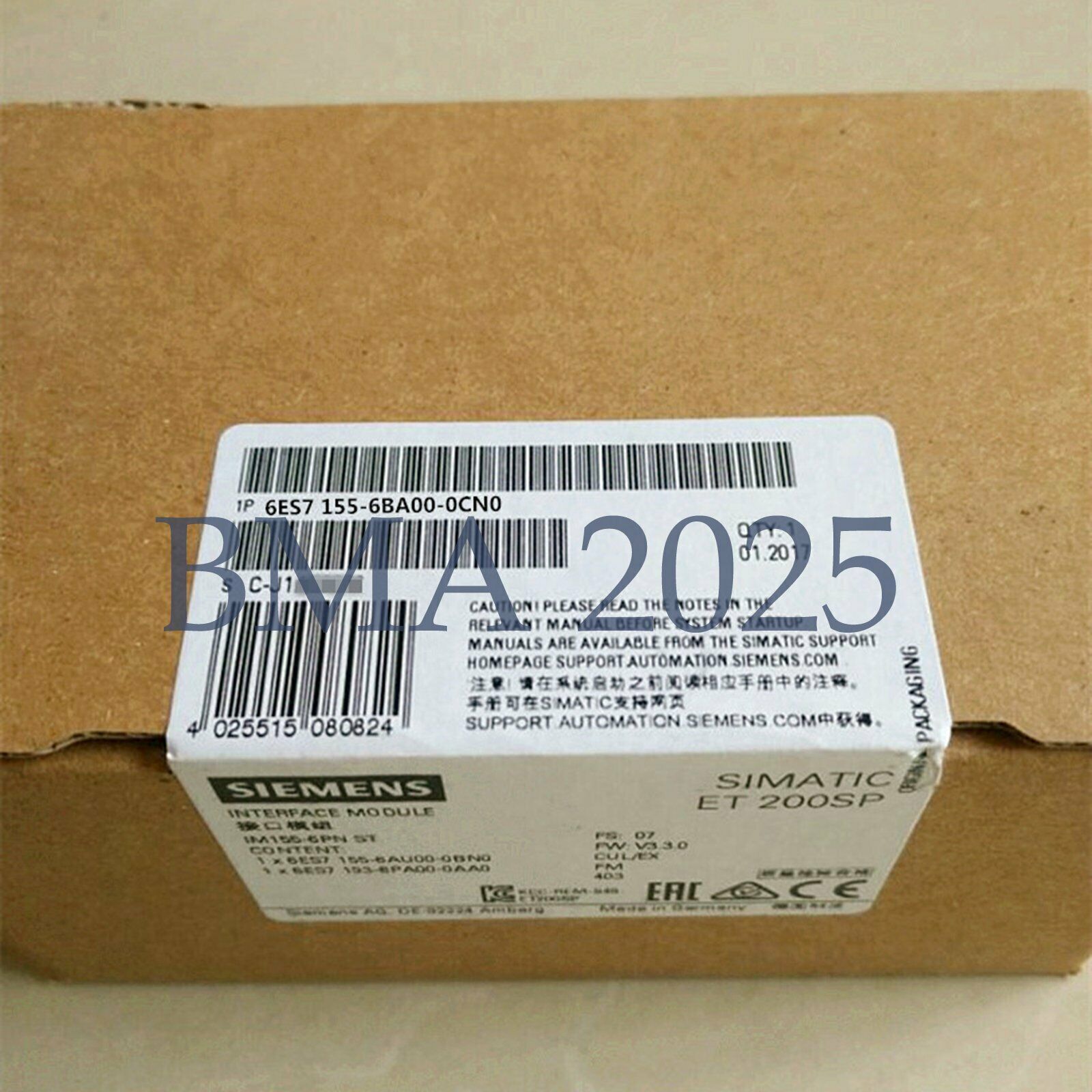 1PC New 6ES7155-6BA00-0CN0 6ES71556BA000CN0 1year warranty DHL free Ship SM9T