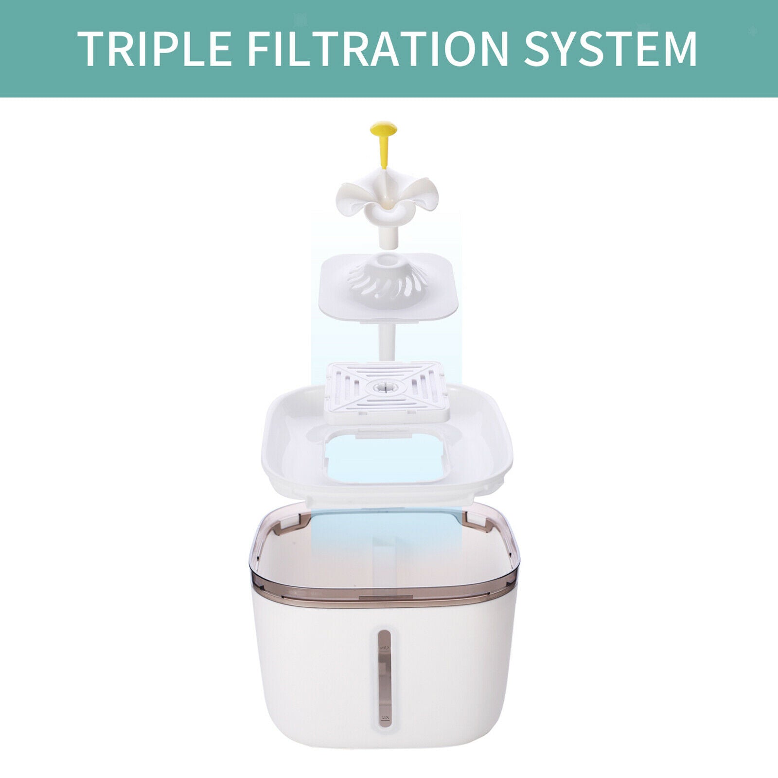 2.0L Electric Pet Water Fountain Cat/Dog Drinking Dispenser Water Fountain