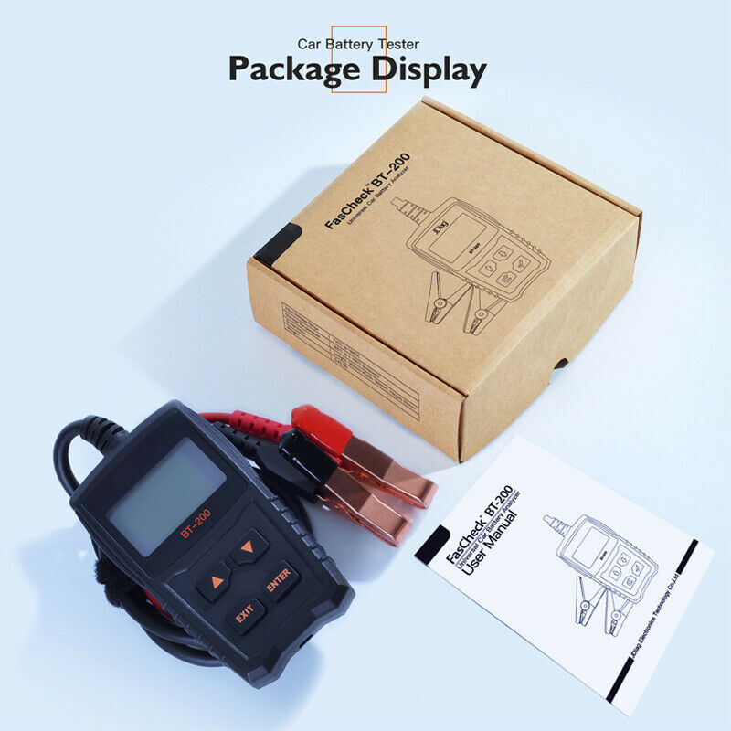 LED 12V Car Motor Battery Tester Digital Load Battery Chargers System Analyzer