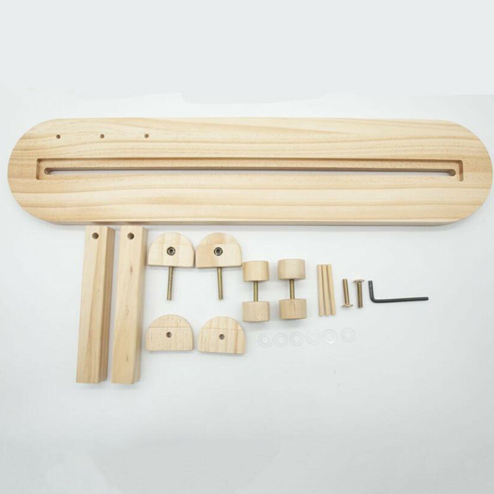 Adjustable Wood Cross-stitch Hoop Rack Embroidery Lap Stand Frame Holders Sewing