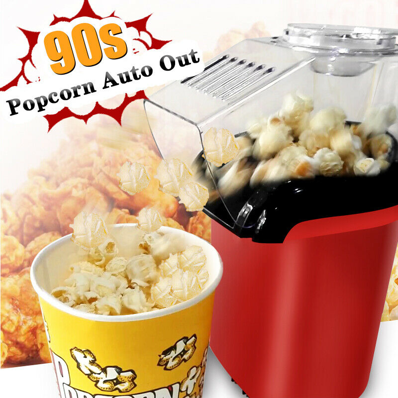 Home Party Electric Hot Air Popcorn Maker Machine No oil need Healthy Delicious