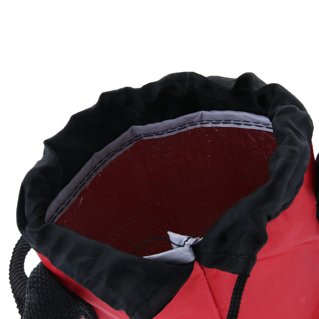 Waterproof Insulated Cooler Bag Ice Bag for Water Drink Bottle Red
