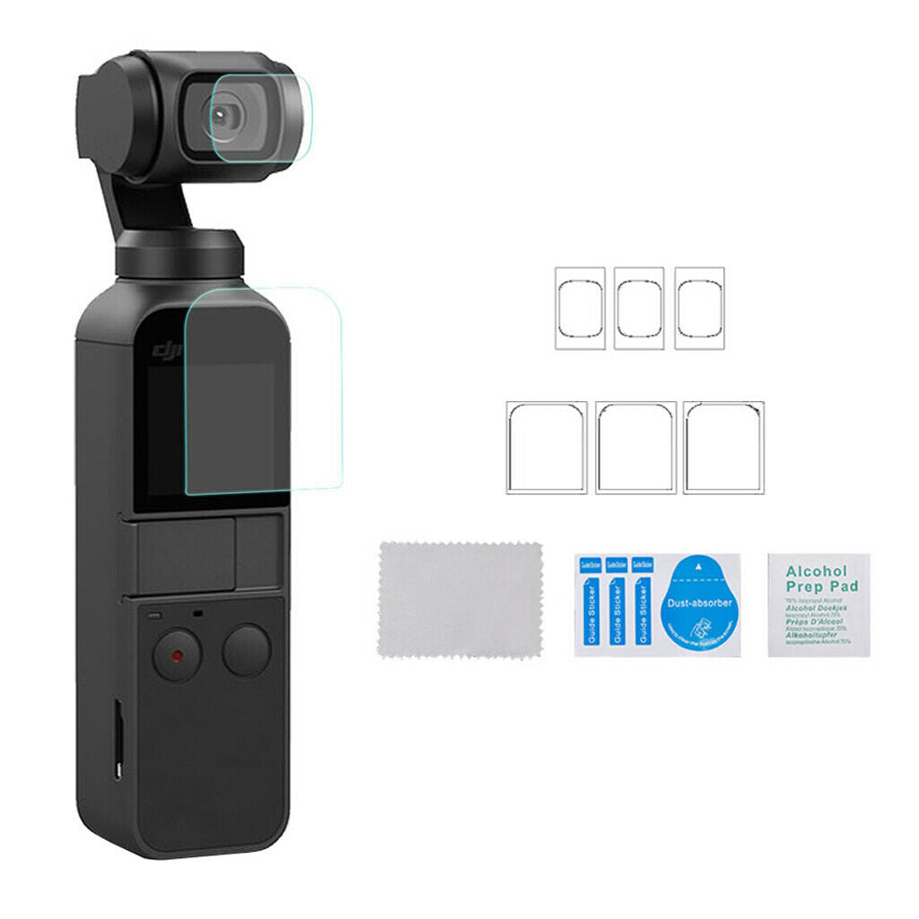 Fiberglass Lens Camera&Screen Protective Film Protect for DJI Osmo Pocket x3