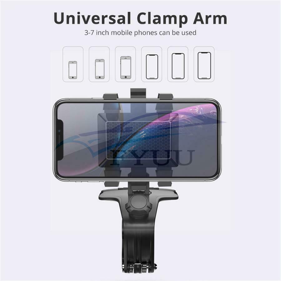 Dashboard Car Phone Holder Mobile Phone Stands Rearview Mirror Sun Visor 3-7inch