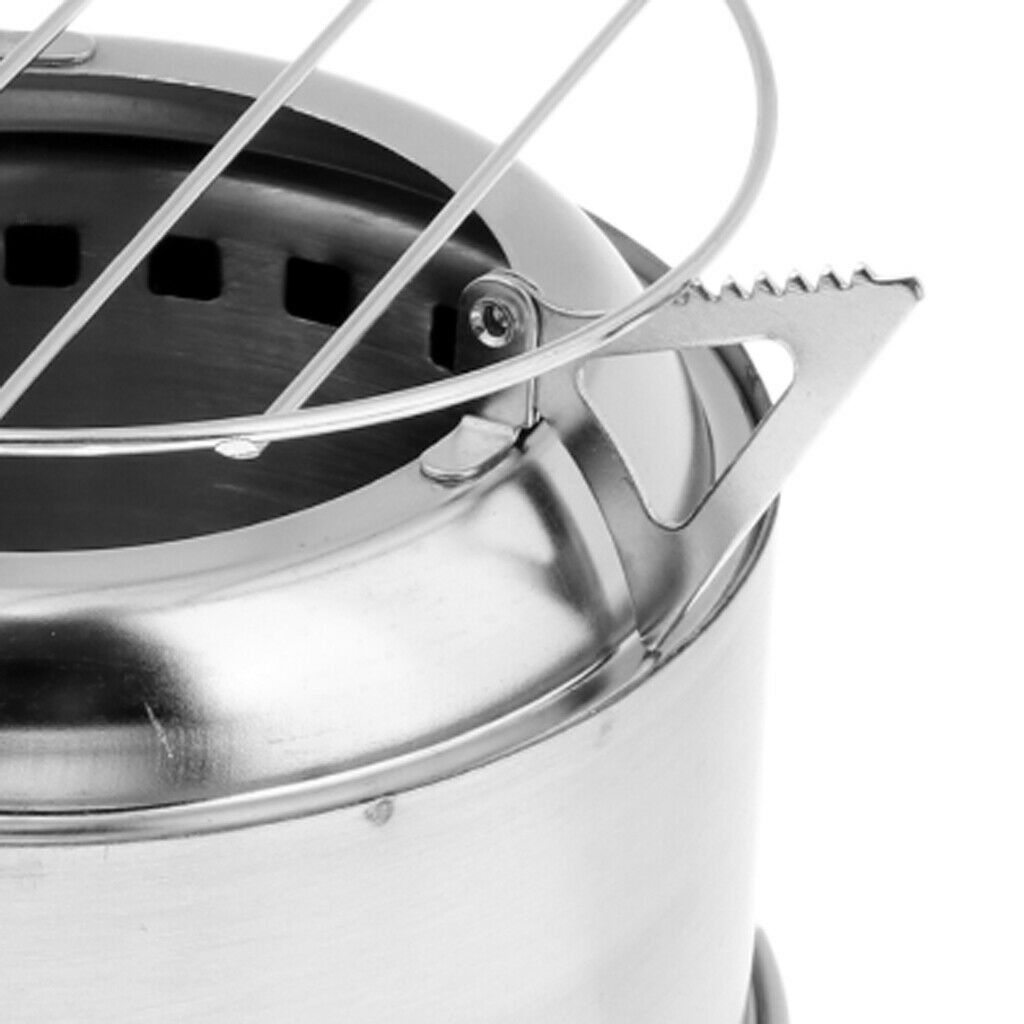 Camping stove made of stainless steel for grill grate
