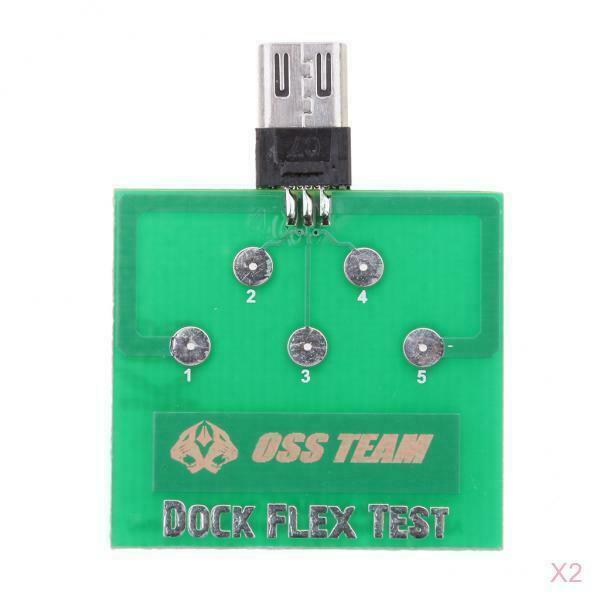 2 X Micro USB Charging/Battery Dock Flex Test Board For Android Smart Phones