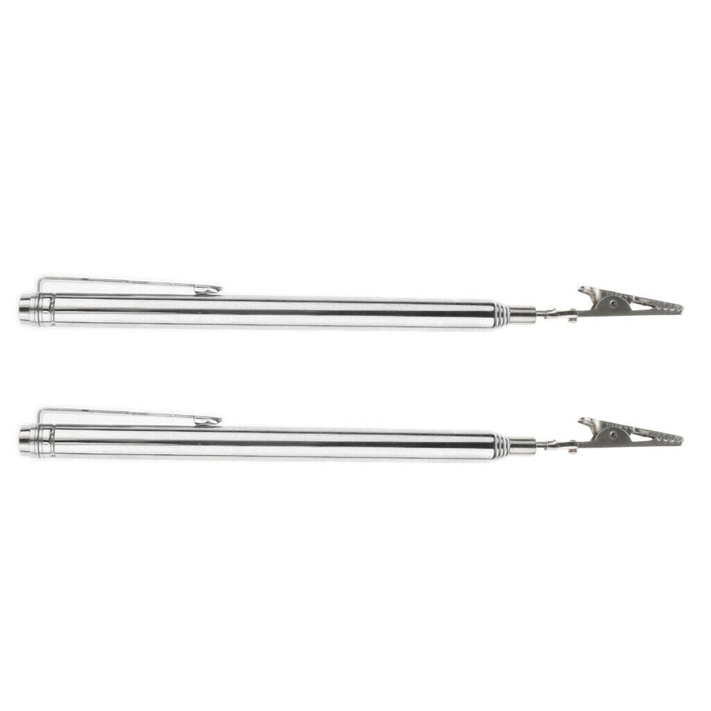 2Pcs Telescoping Alligator Clip Portable Handy Pocket Pocket Mechanic Tools