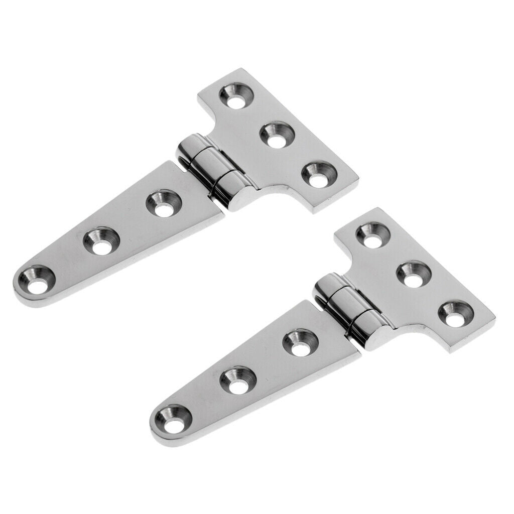 2x Heavy Duty Strap T Hinge Cabinet Shed Door Gate Tee Hinge 10x5.4x0.4 cm