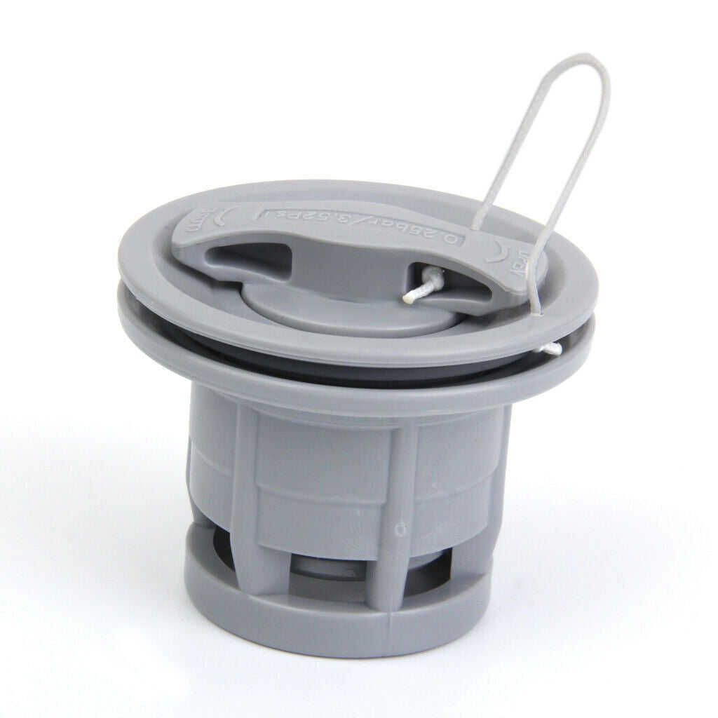2 Pieces Double seal Grey Air Gas Valve   Nozzle for Inflatable Boat Tender