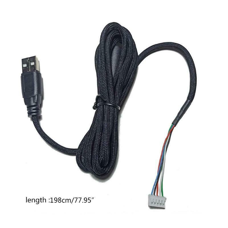 Umbrella Rope Mouse Cable Soft Mice Wire for logitech G302/G402/G502/G400S Mice