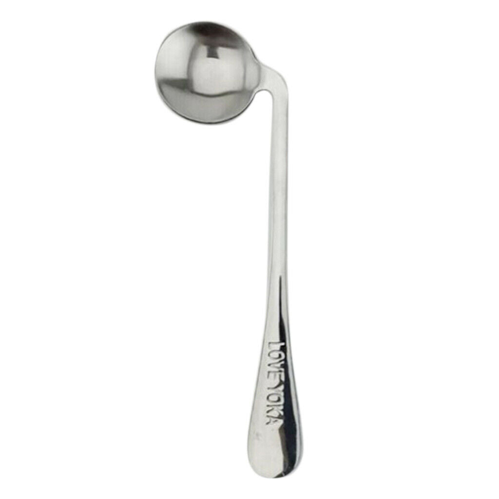 2X Stainless Steel Left/Right Angled Spoon Curved Utensils Soup Spoon Right