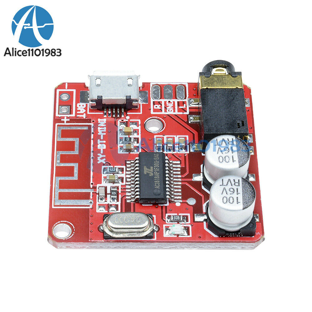 5PCS 3.7-5V Mini Bluetooth4.1 Audio Receiver MP3 Decoder Amplifier Circuit Board