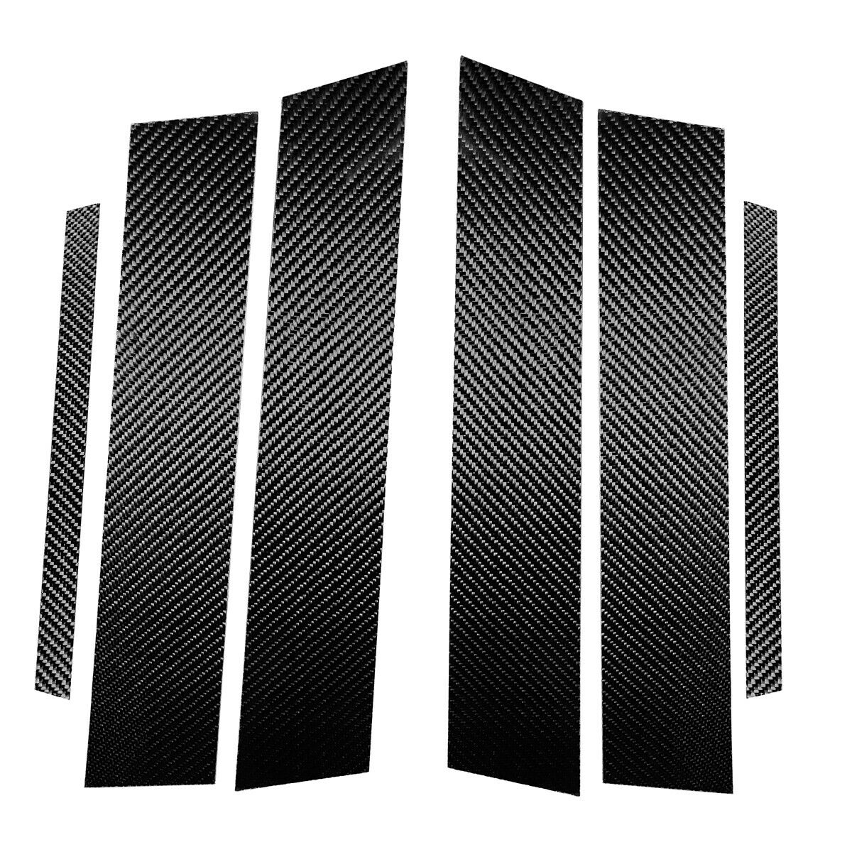 For Alfa Romeo Giulia 2017-2020 6Ã—Real Carbon Fiber Car Window Pillar Trim Cover
