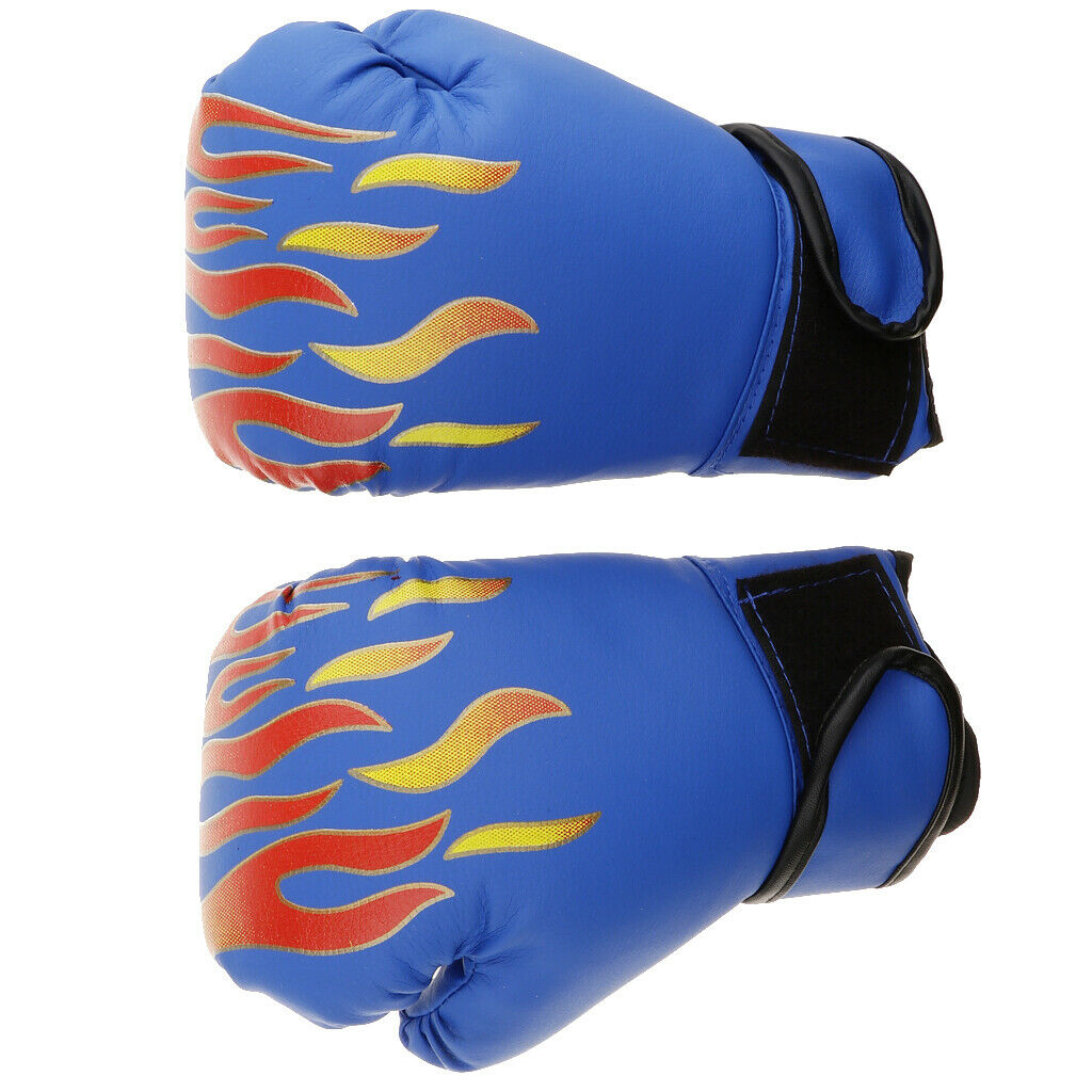 2 Pair Kids PU Leather Bent Boxing Gloves