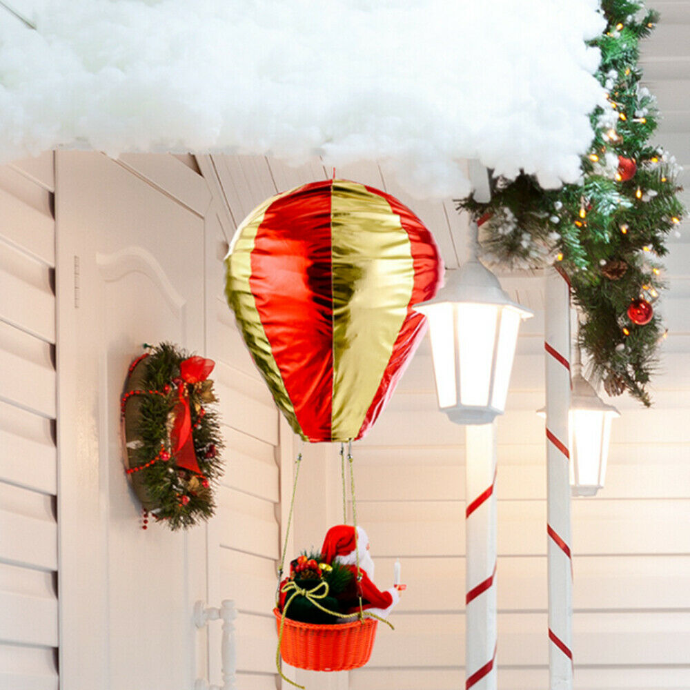 Christmas Santa Claus Hot Air Balloon Decor Christmas Ornaments for Mall Ceiling