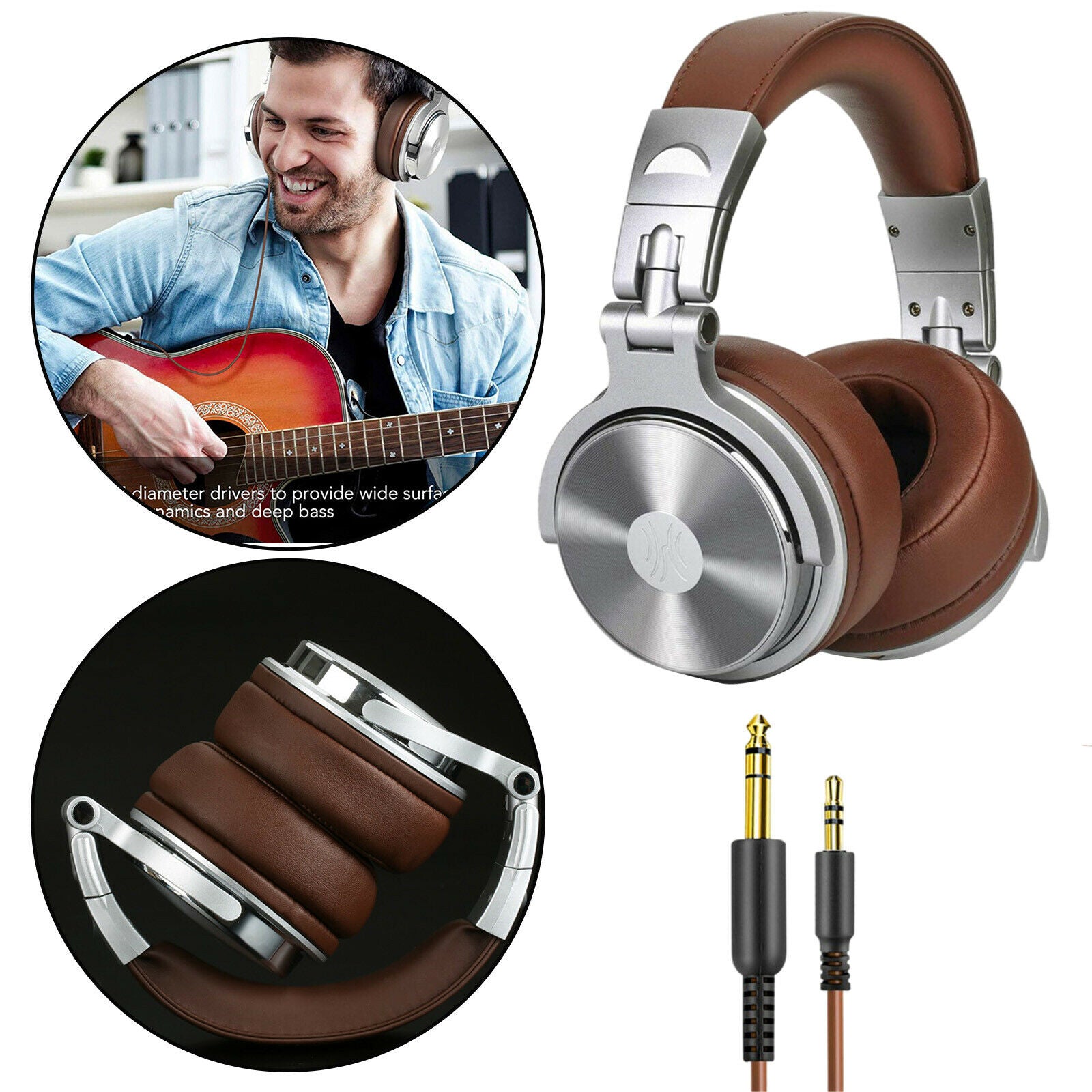 Pro-30 over-ear headphones with cable studio monitor DJ stereo headsets with