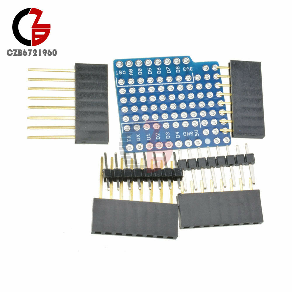 WeMos D1 Mini Prototype Board Proto Shield Double Sided Perf Board for Arduino