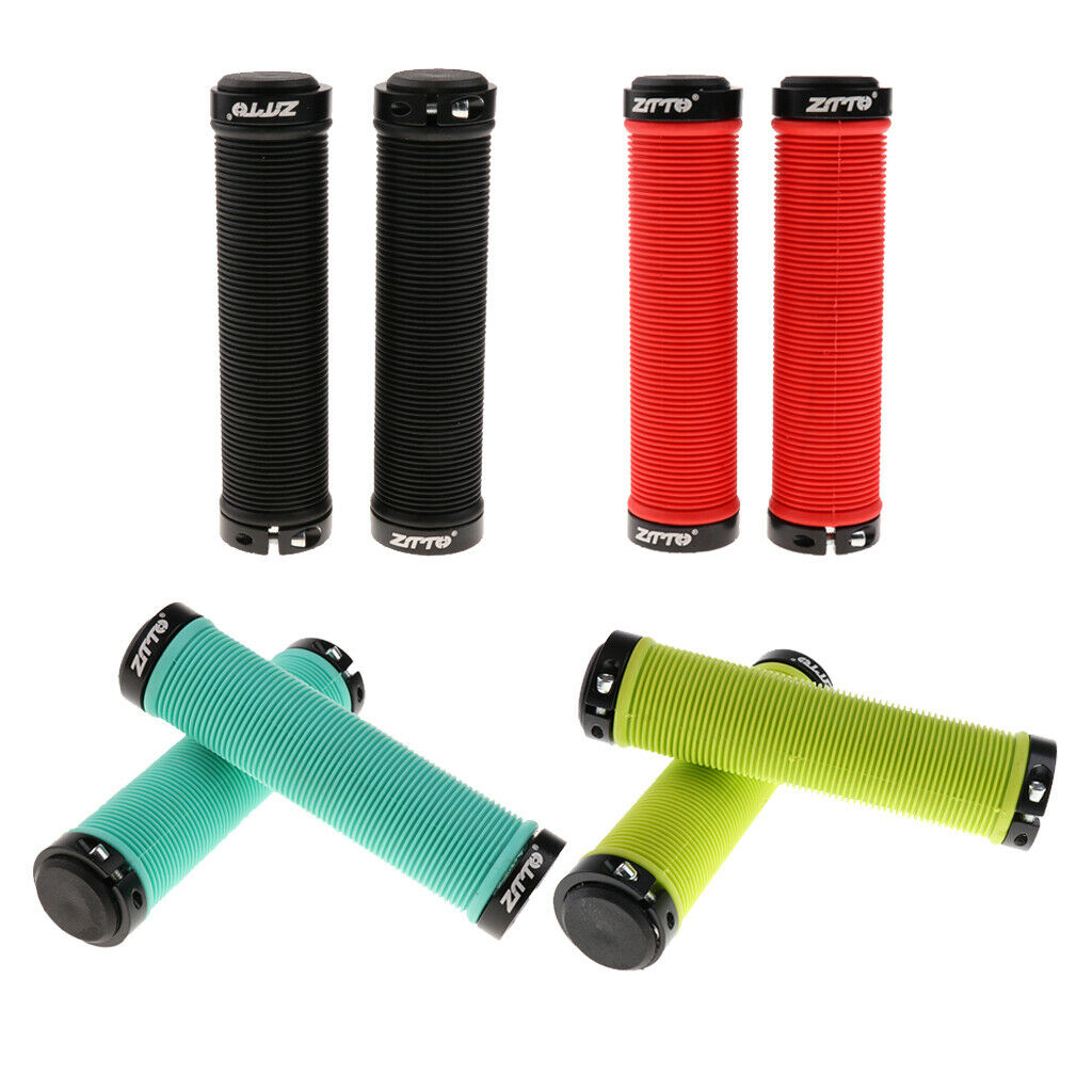 4 Pair Durable MTB Bike Handlebar Grips Lock on Ergonomics Bicycle Grips