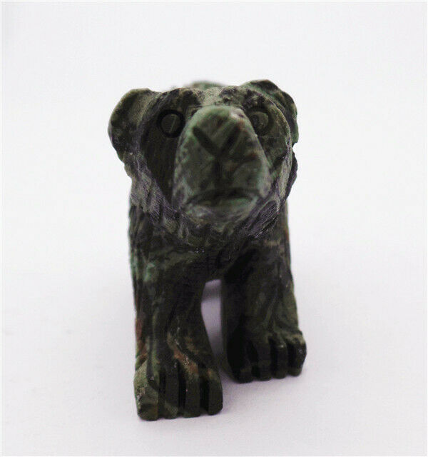 50x33x19mm Natural Kambaba Jasper Carved Bear Decoration Statue Decor HH7742