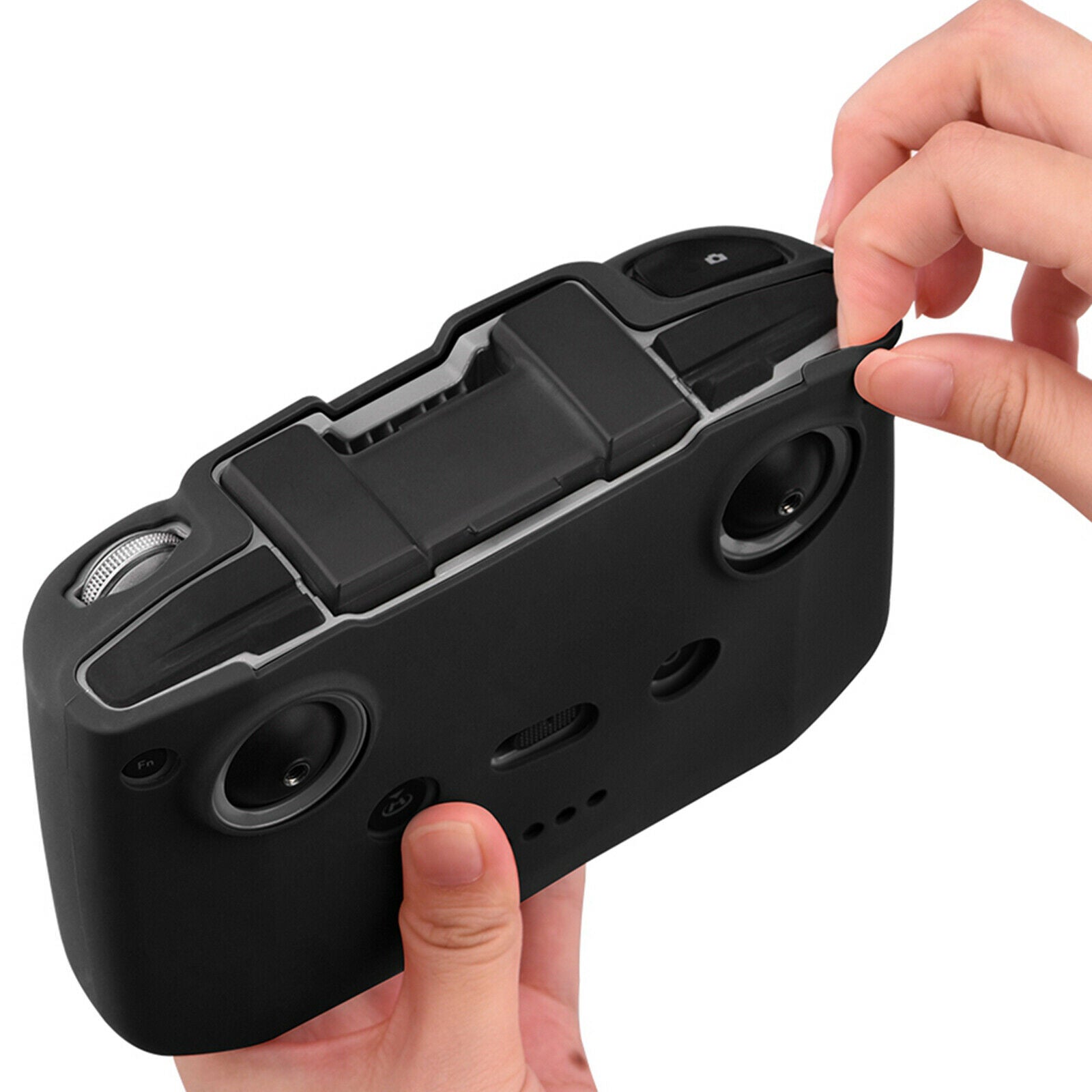 1x Silicone Case Cover For DJI Mavic Air 2 Mini 2 Remote Control Drone Black