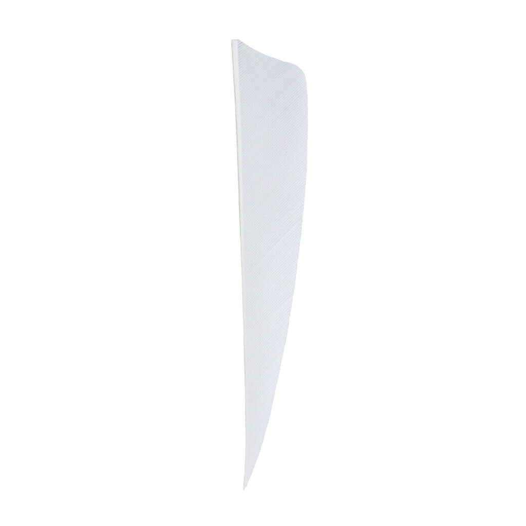 12Pcs 3 inch Feather Arrow Vane Fletchings for DIY Arrow Archery Bow White
