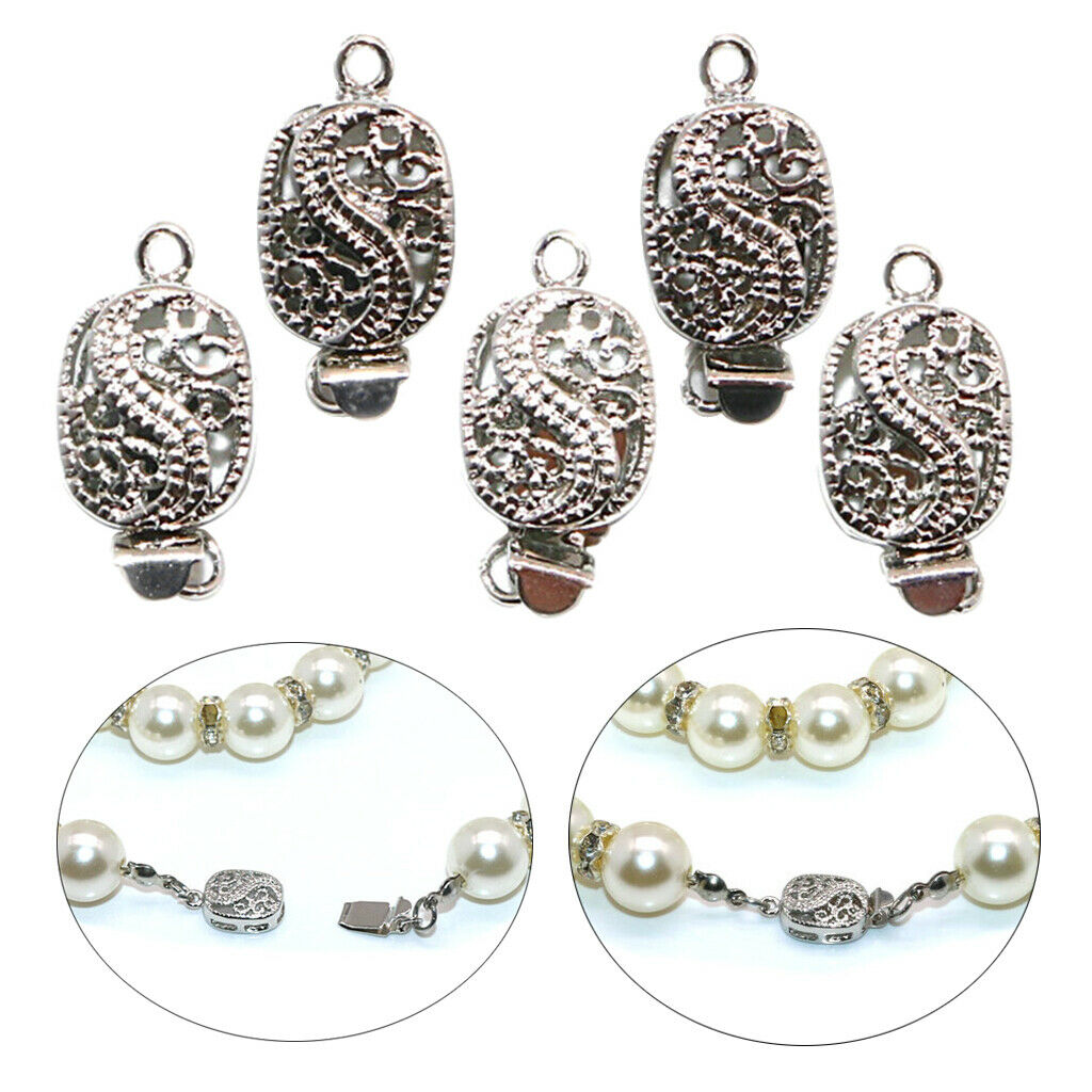 5pcs Animal Dragon Carving Connectors DIY Bracelet Necklace Clasps (1.7x1cm)