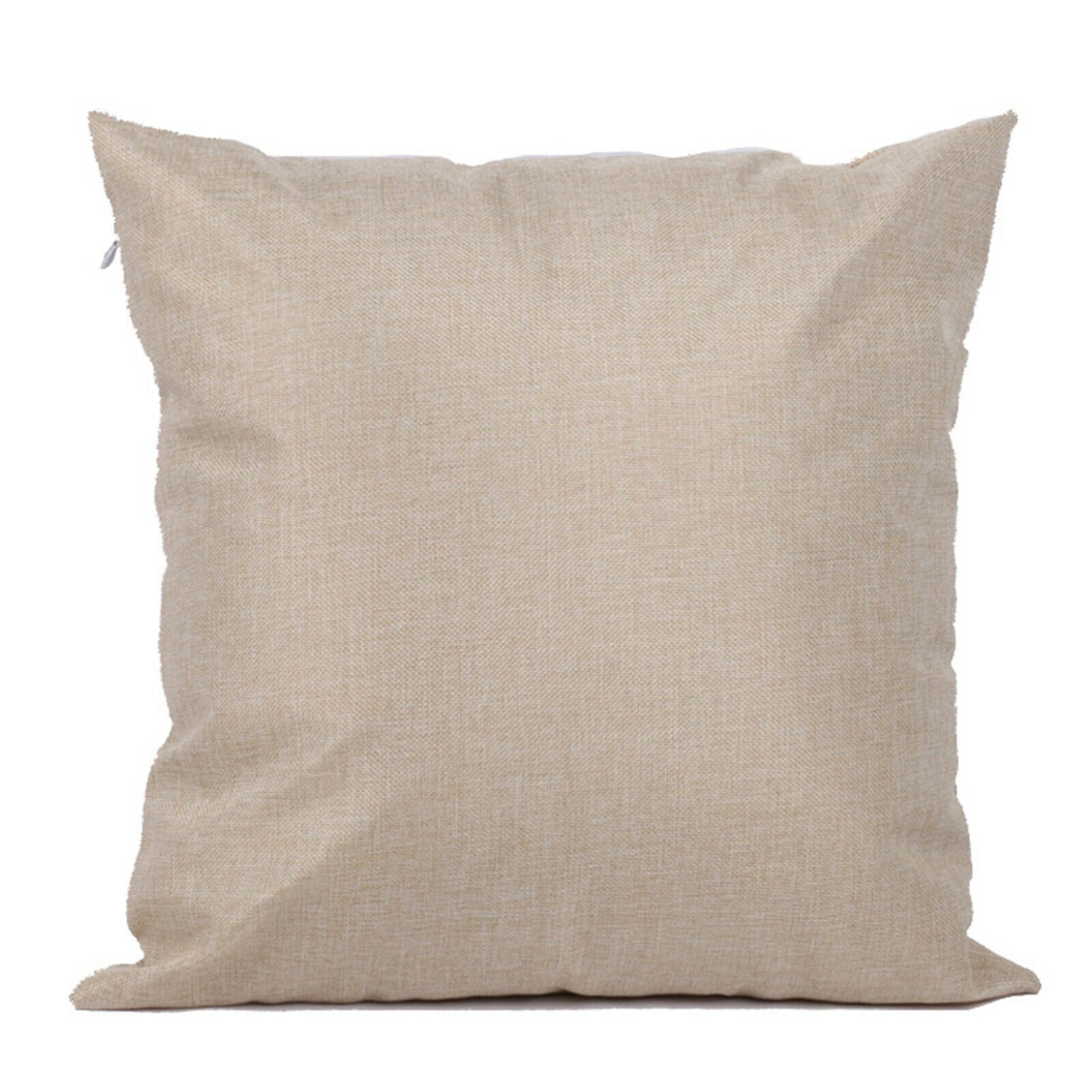 2x 16x16" Linen Sublimation Pillow Cases DIY Sofa with Invisible Zippers