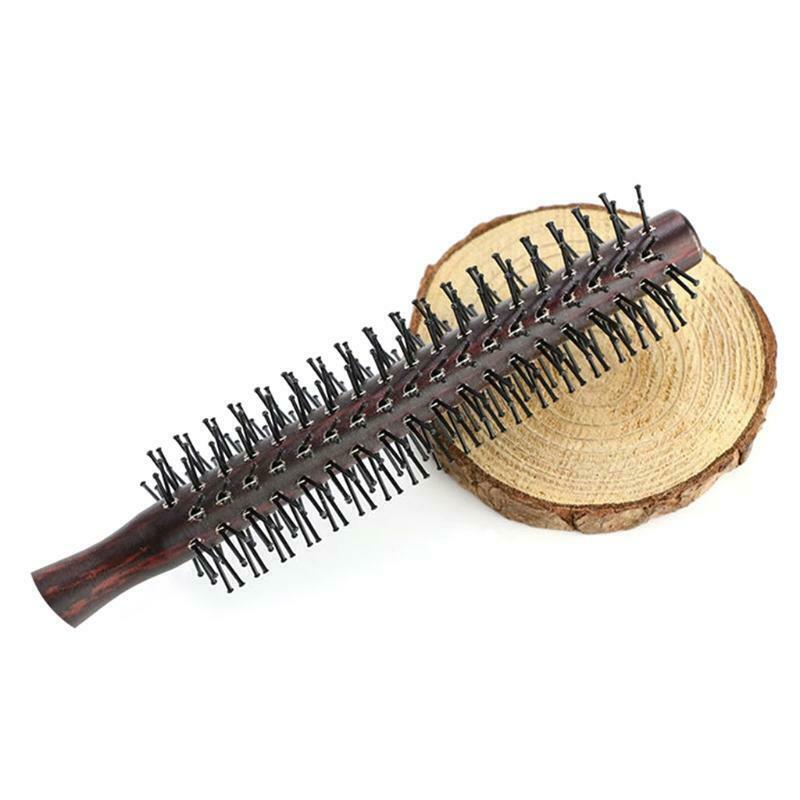 Nylon Round Hair Brush Anti-Static Comb Hairdressing Blow Drying to Style Tool