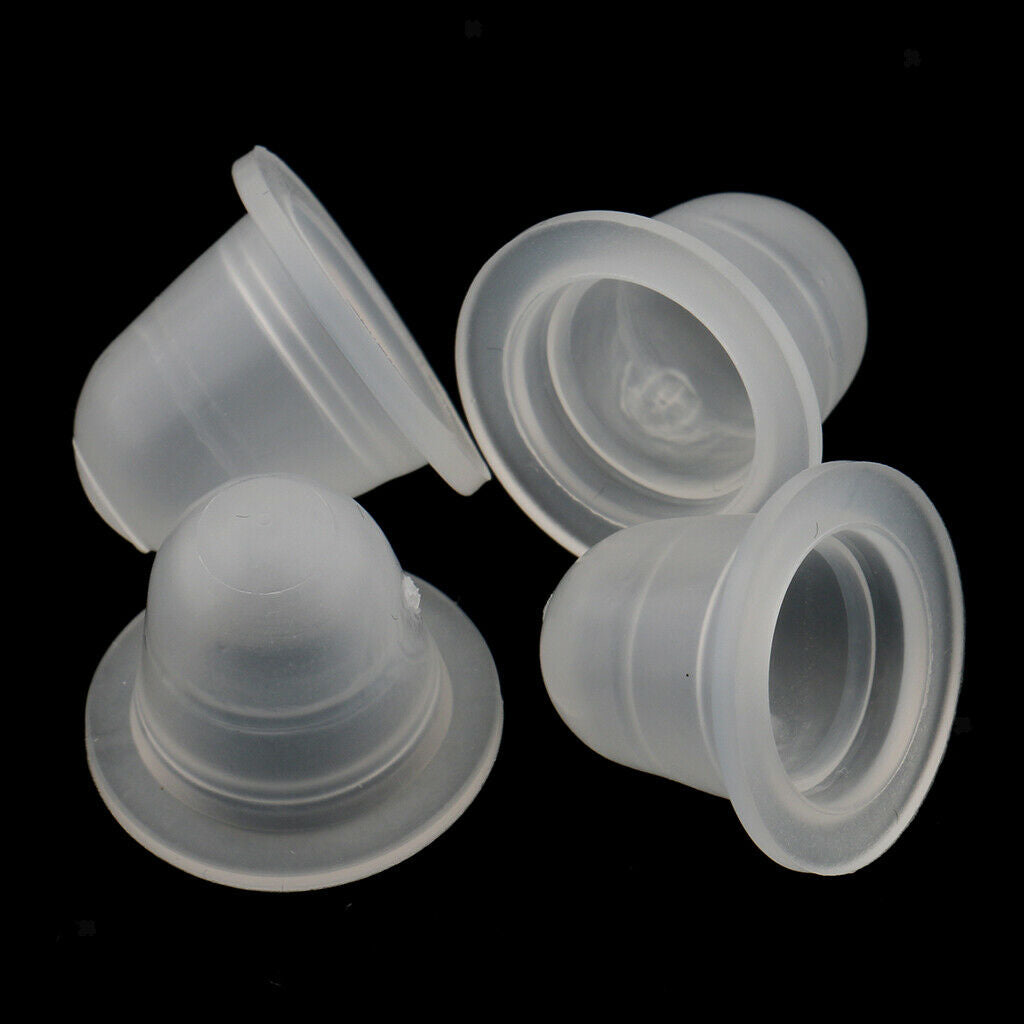 100pcs Microblading Pigment Cup Caps Silicone Ink Holder Tattoo Supply Large