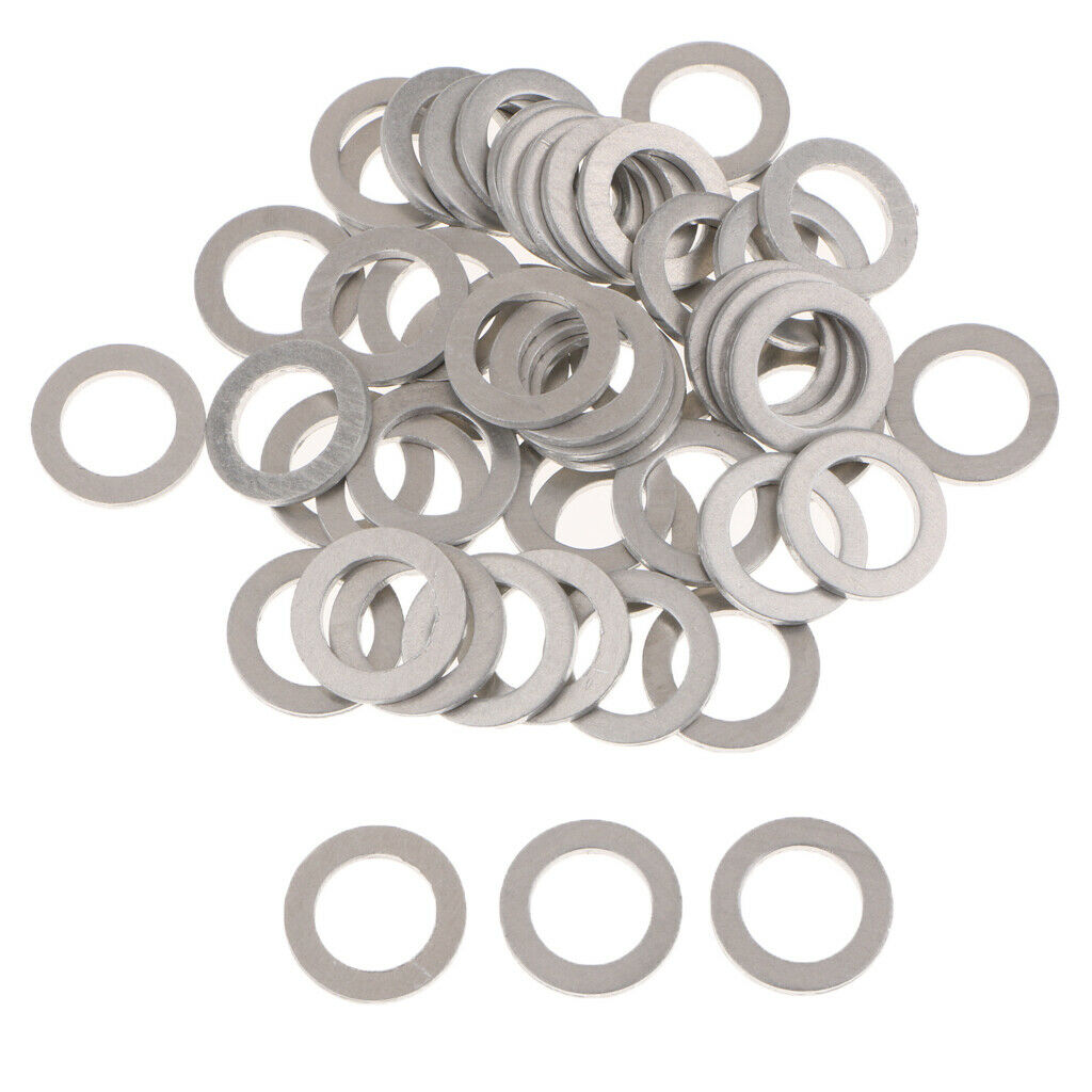 50 Pieces Engine Oil Drain Plug, Crush Washer Gasket 94109-14000 for