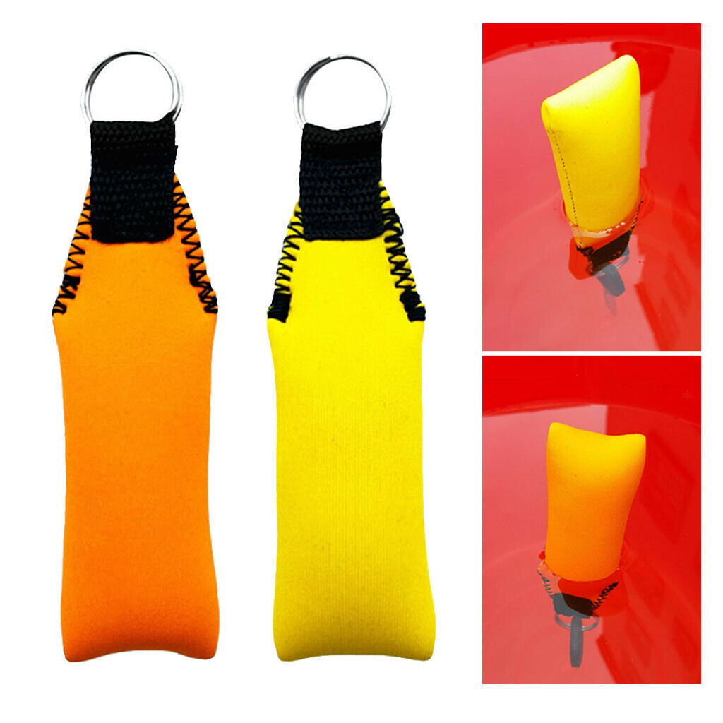 2x New Rectangle Floating Keyring Key Holder for Boating Yachting Kayaking